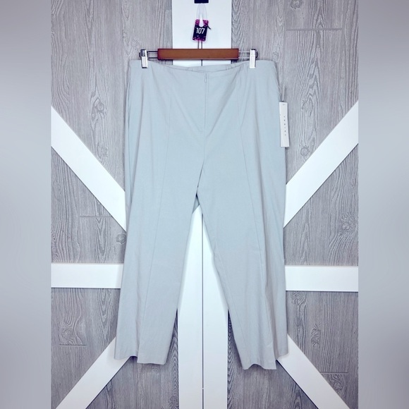 107. NWT Tribal Cement Gray Cropped Pant 18 - Picture 1 of 7
